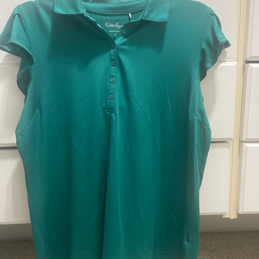 Walter Hagen Teal Polo Shirt